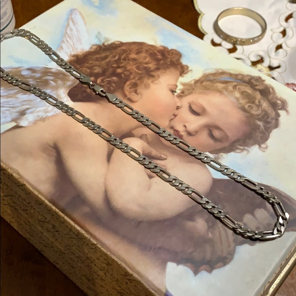 Sterling Silver 925 Solid Thick Figuro Chain ! - image 8